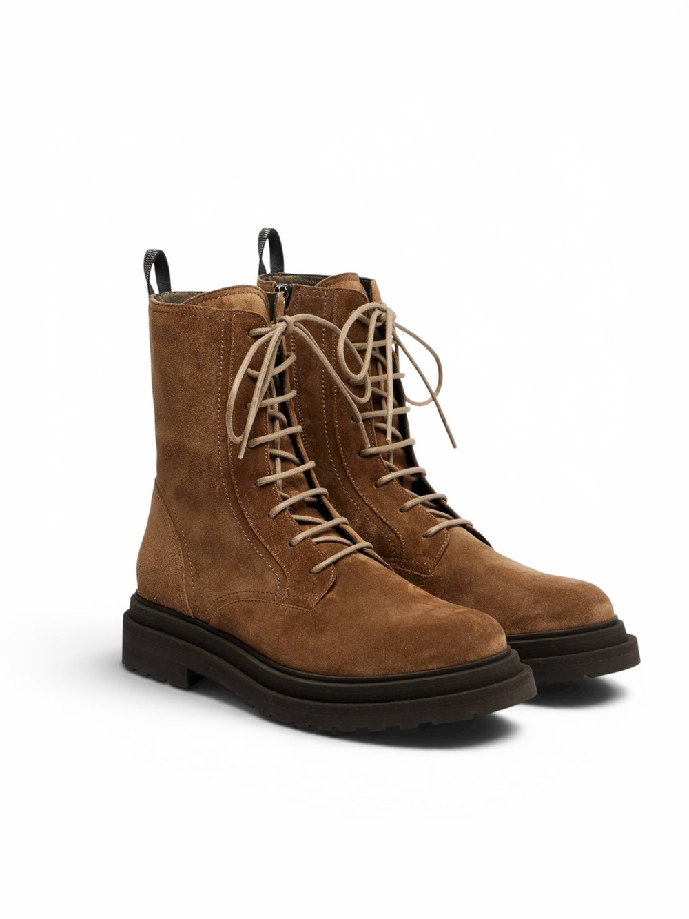 Brunello Cucinelli Suede combat boots It38